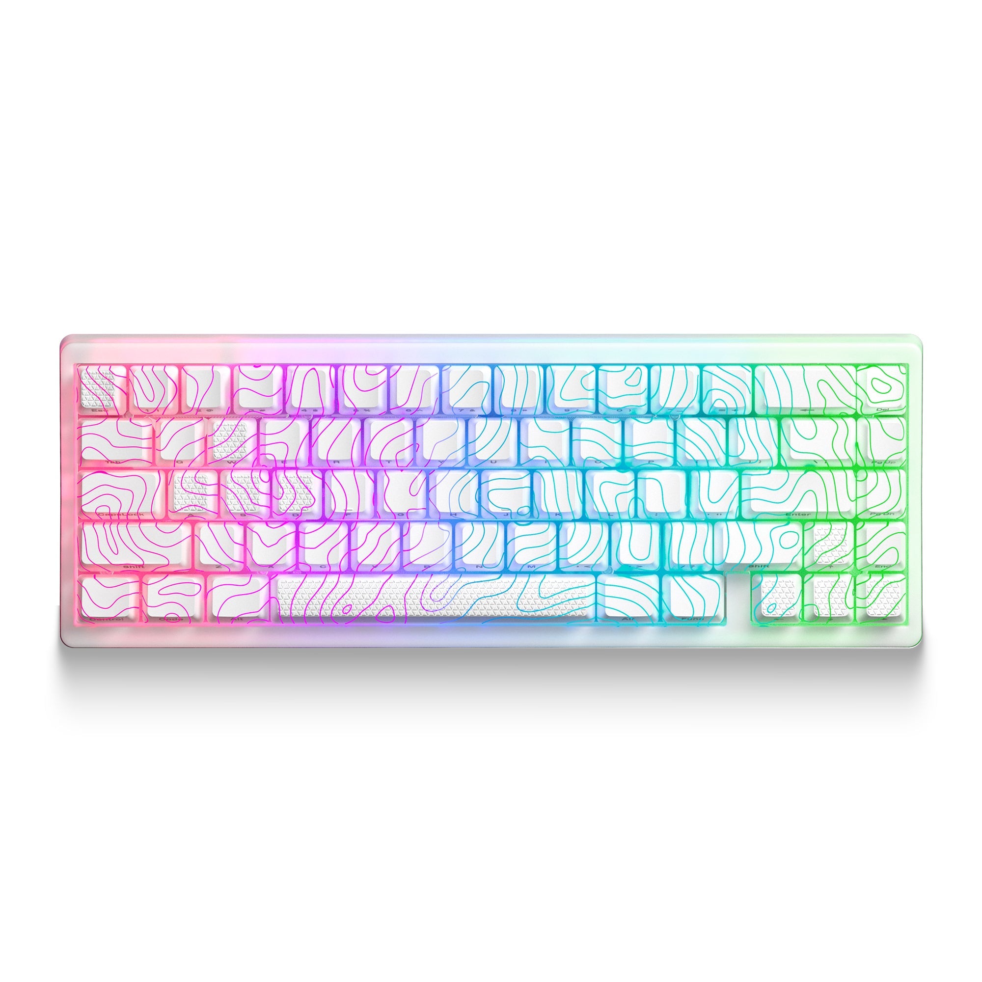 XVX M67 JadeStone Stellar White Tri-Mode RGB Mechanical Keyboard