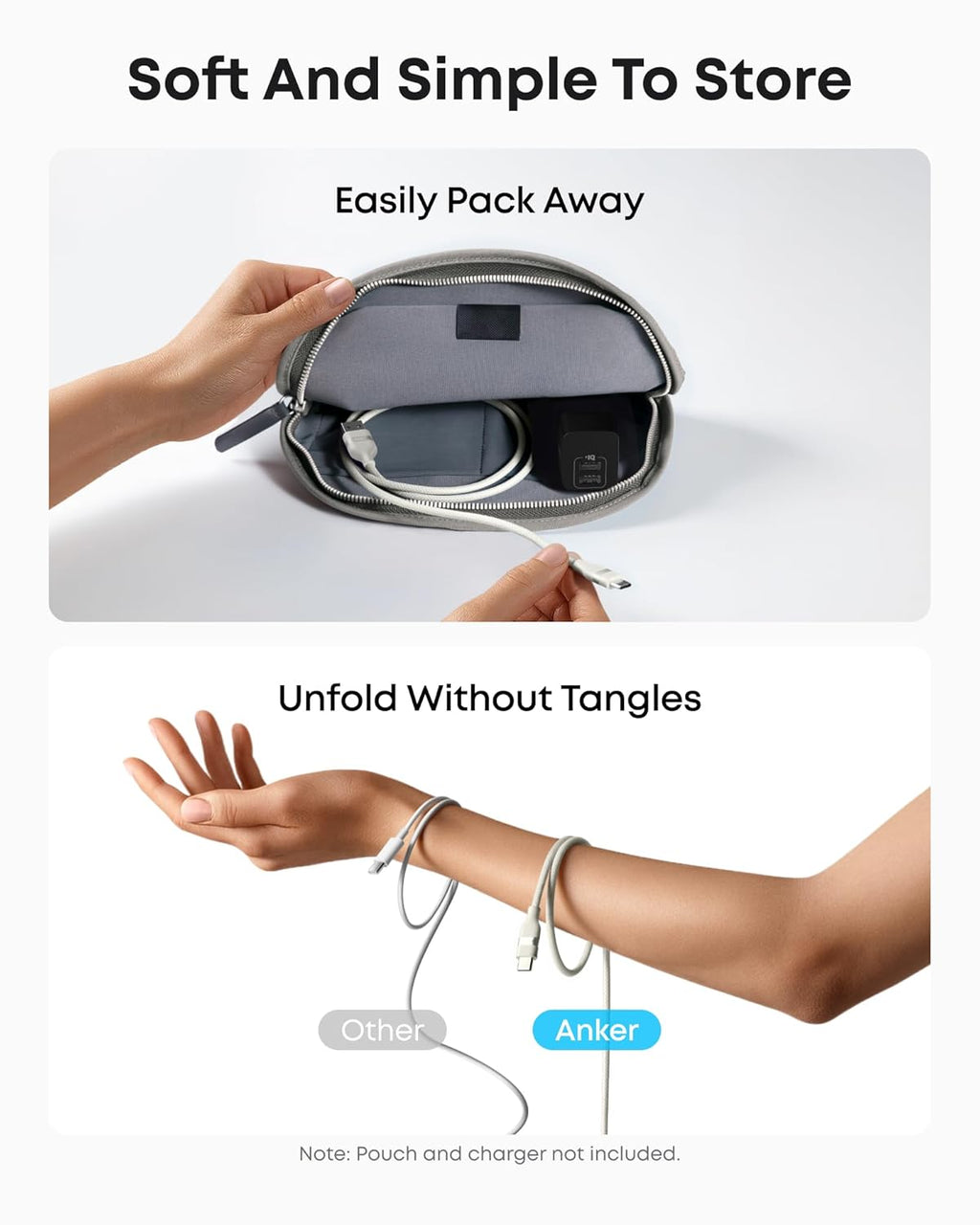 Anker USB-A to USB-C Cable (3 ft/6 ft, Upcycled-Braided)
