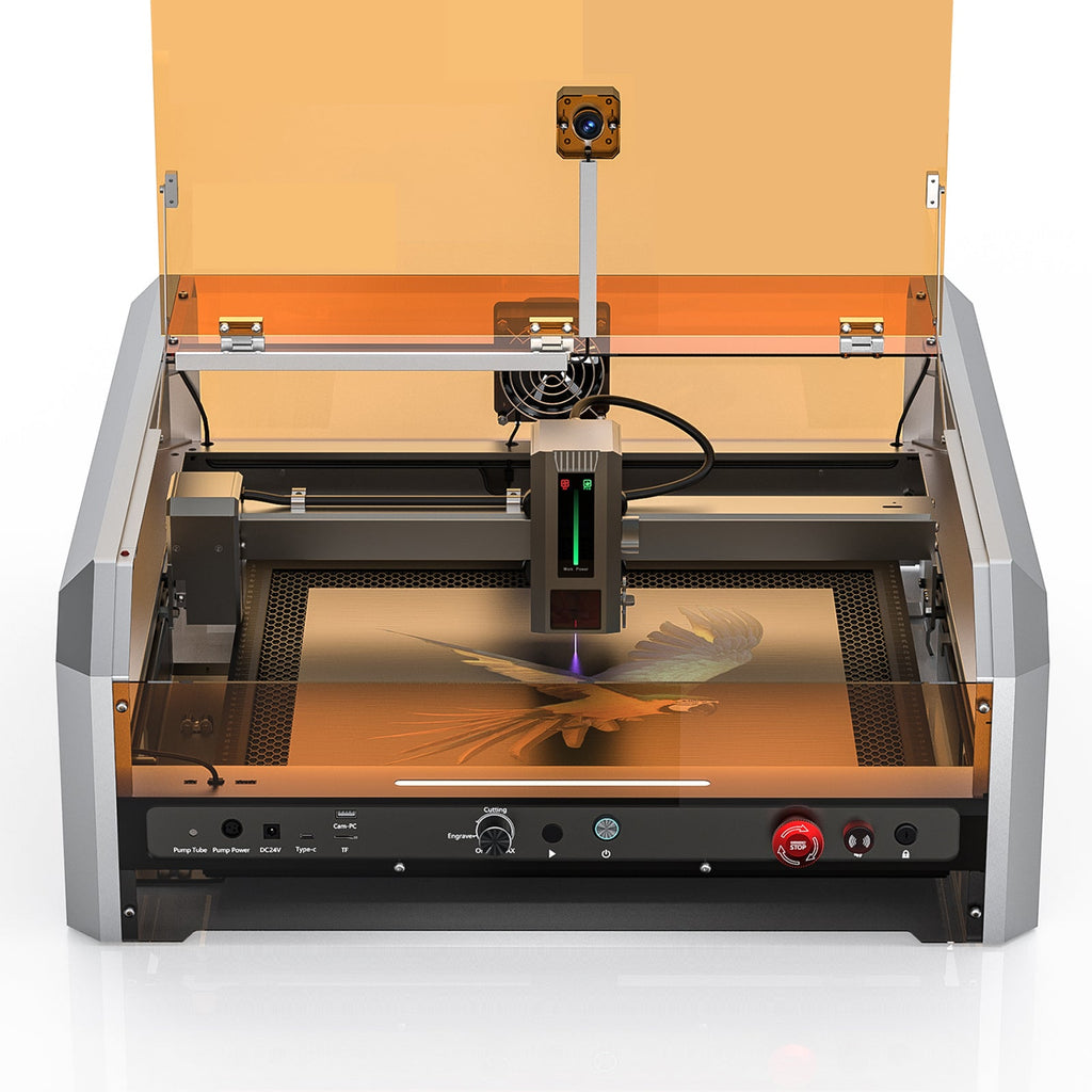 L8 Laser Engraver Machine, 20W/40W Power, 40000mm/min High Speed All-in-one, Air Assist, Lightburn Camera