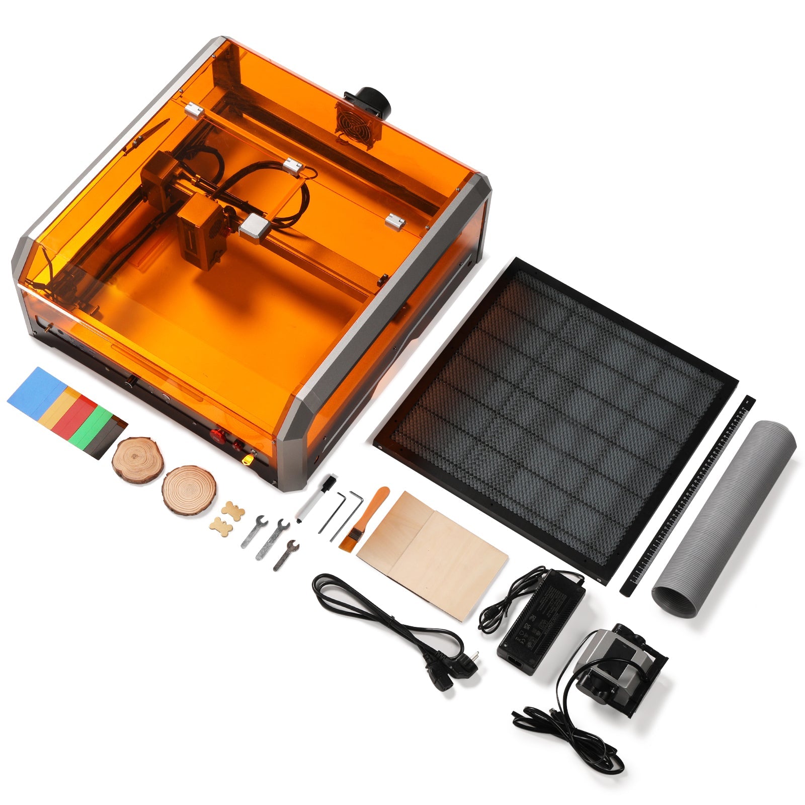L8 Laser Engraver Machine, 20W/40W Power, 40000mm/min High Speed All-in-one, Air Assist, Lightburn Camera