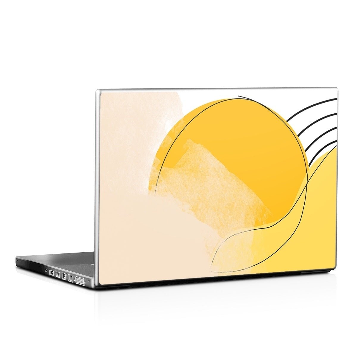 Abstract Yellow - Laptop Lid Skin