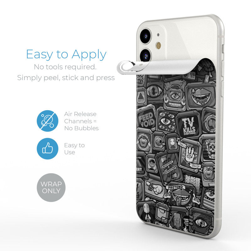 Distraction Tactic B&W - Apple iPhone 11 Skin