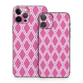 Pink Checks - Apple iPhone 12 Skin