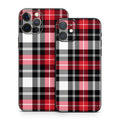 Red Plaid - Apple iPhone 12 Skin