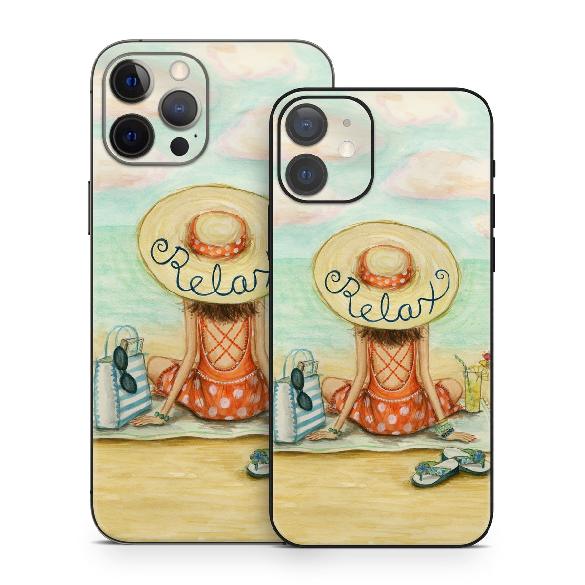 Relaxing on Beach - Apple iPhone 12 Skin