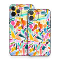 Watercolor Colorful Brushstrokes - Apple iPhone 12 Skin