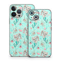 Merkittens with Pearls Aqua - Apple iPhone 13 Skin