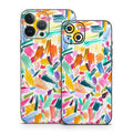 Watercolor Colorful Brushstrokes - Apple iPhone 13 Skin