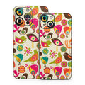 Bird Flowers - Apple iPhone 14 Skin