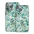 Watercolor Eucalyptus Leaves - Apple iPhone 14 Skin
