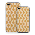 Orange Checks - Apple iPhone 8 Skin