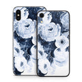 Blue Blooms - Apple iPhone X Skin