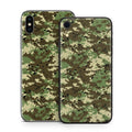 Digital Woodland Camo - Apple iPhone X Skin