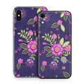 Folk Floral - Apple iPhone X Skin