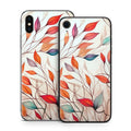 Leaf Sketches - Apple iPhone X Skin