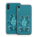 Snake and Flowers - Apple iPhone X Skin