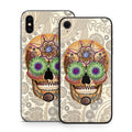 Sugar Skull Bone - Apple iPhone X Skin