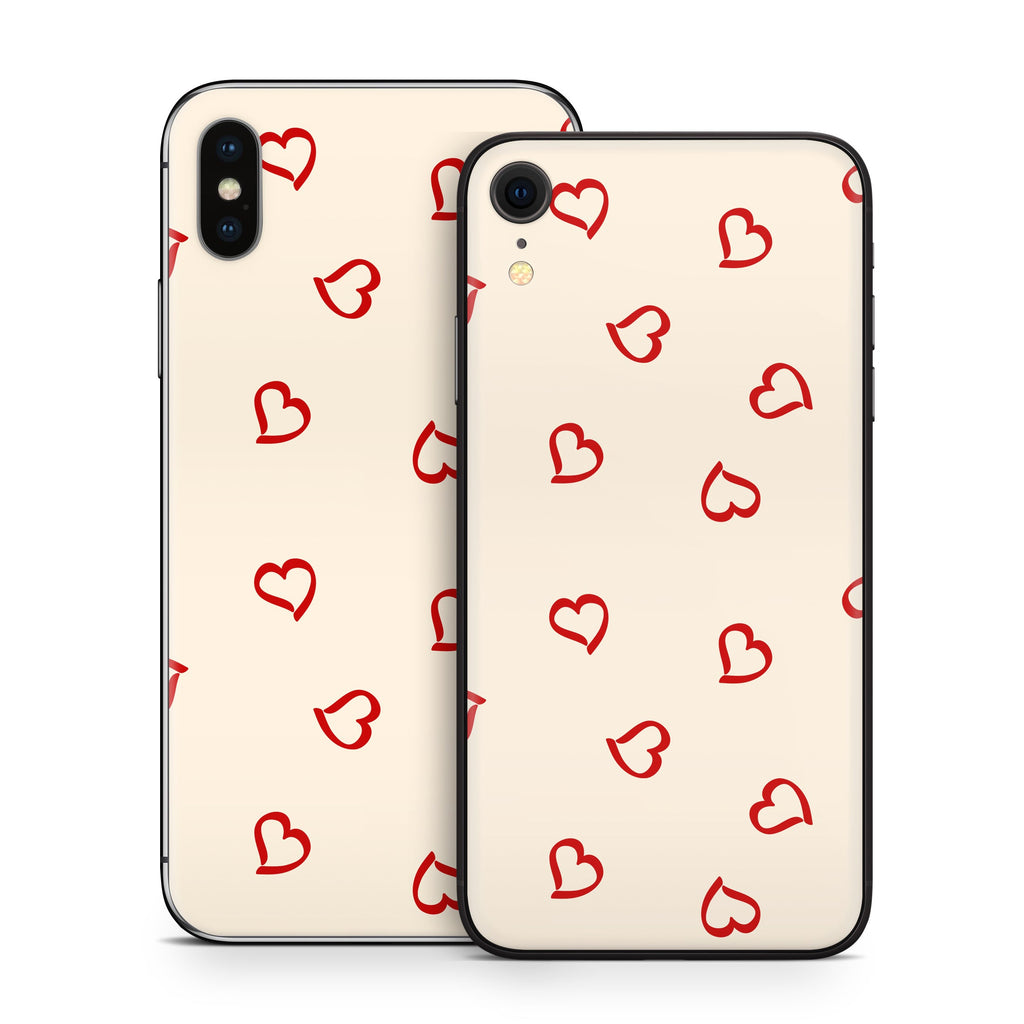 Tumbling Valentines - Apple iPhone X Skin
