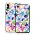 Watercolor Crystals and Gems - Apple iPhone X Skin