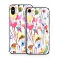 Watercolor Wild Flowers - Apple iPhone X Skin