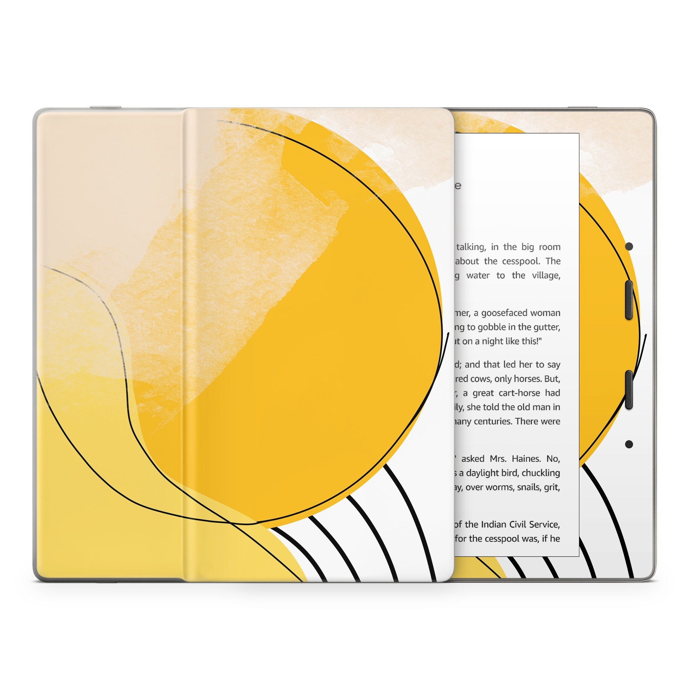 Abstract Yellow - Amazon Kindle Skin