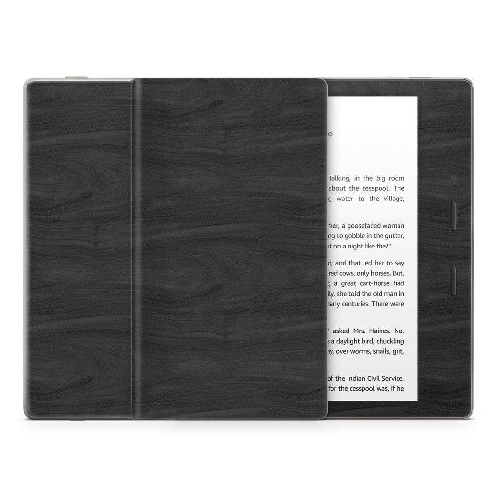Black Woodgrain - Amazon Kindle Skin