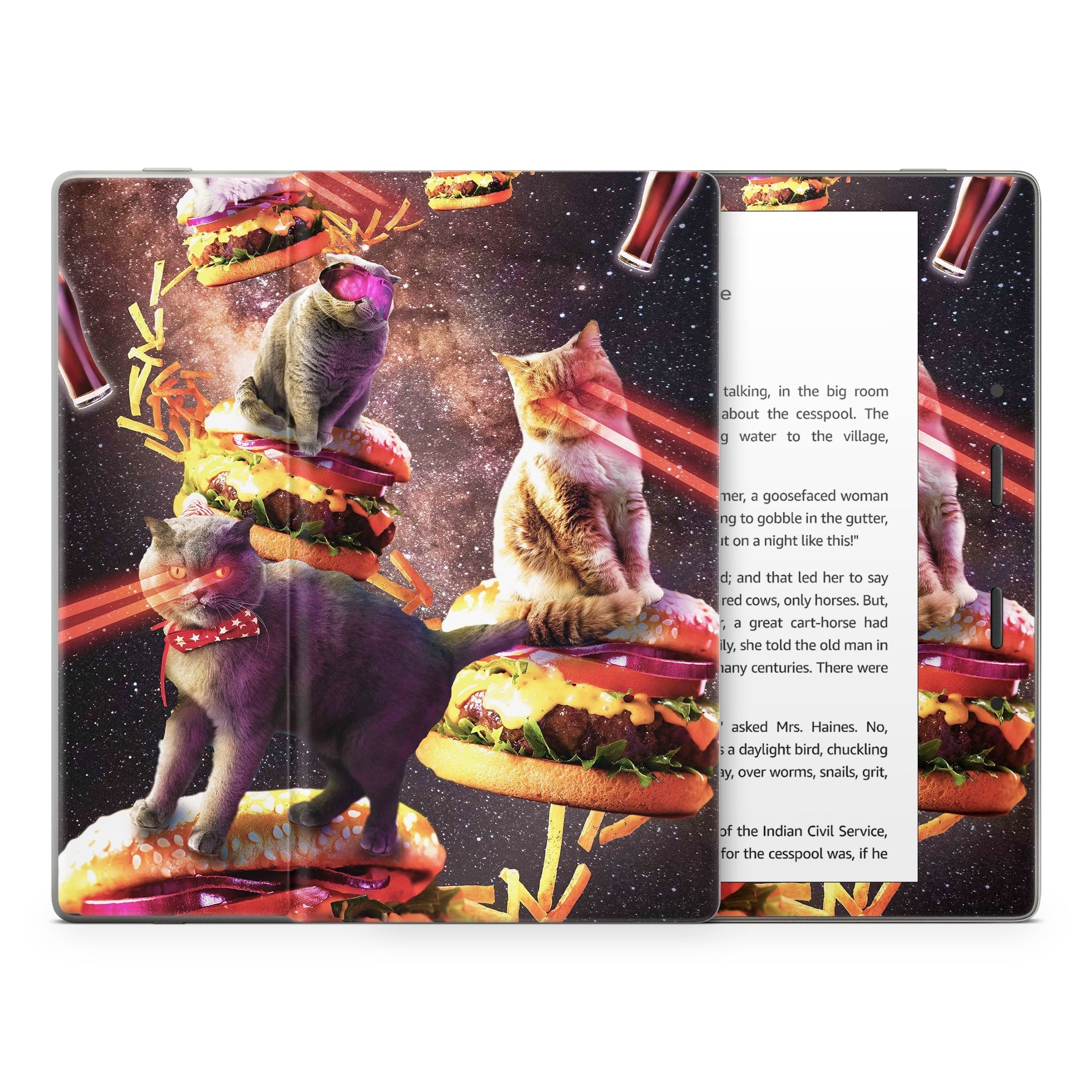 Burger Cats - Amazon Kindle Skin