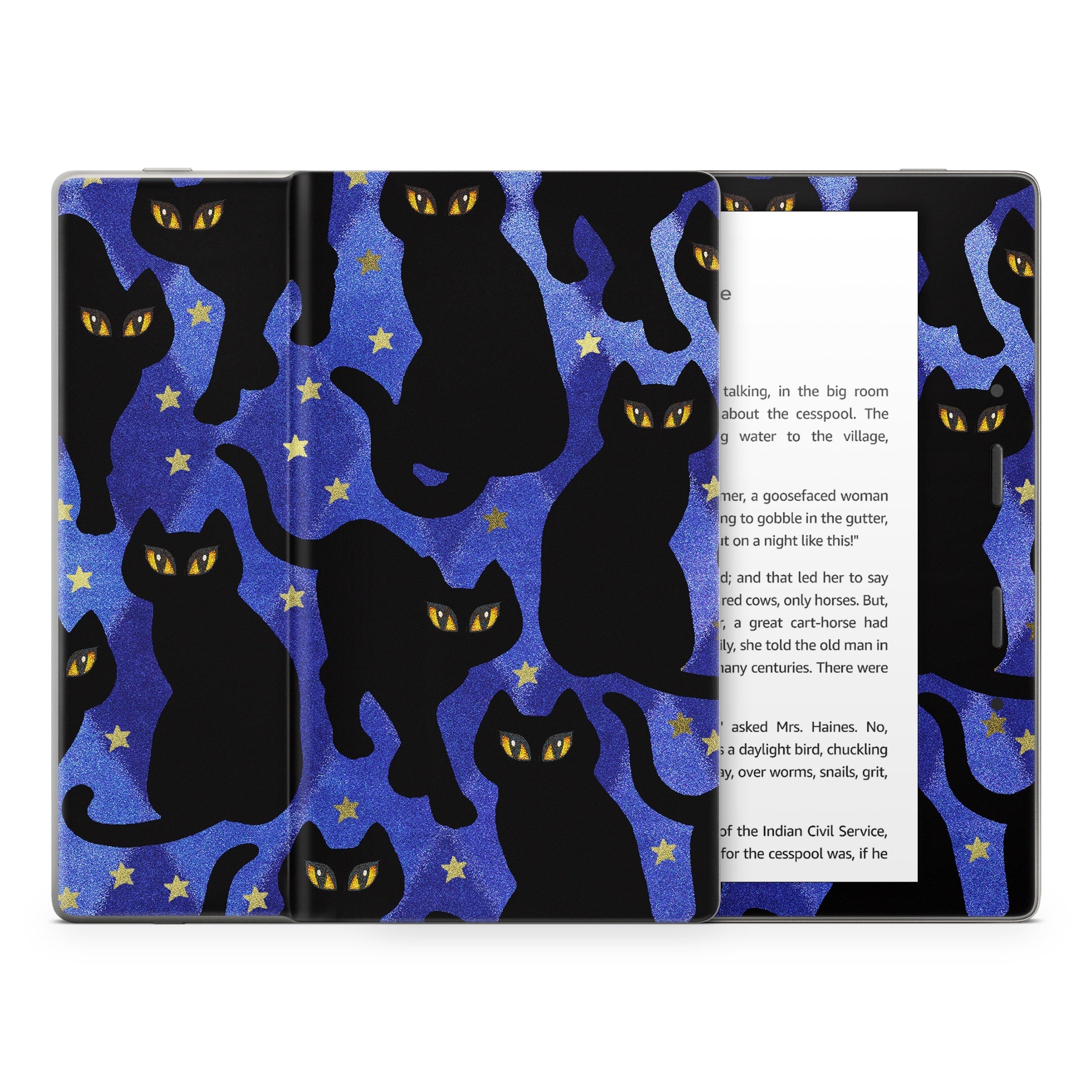 Cat Silhouettes - Amazon Kindle Skin