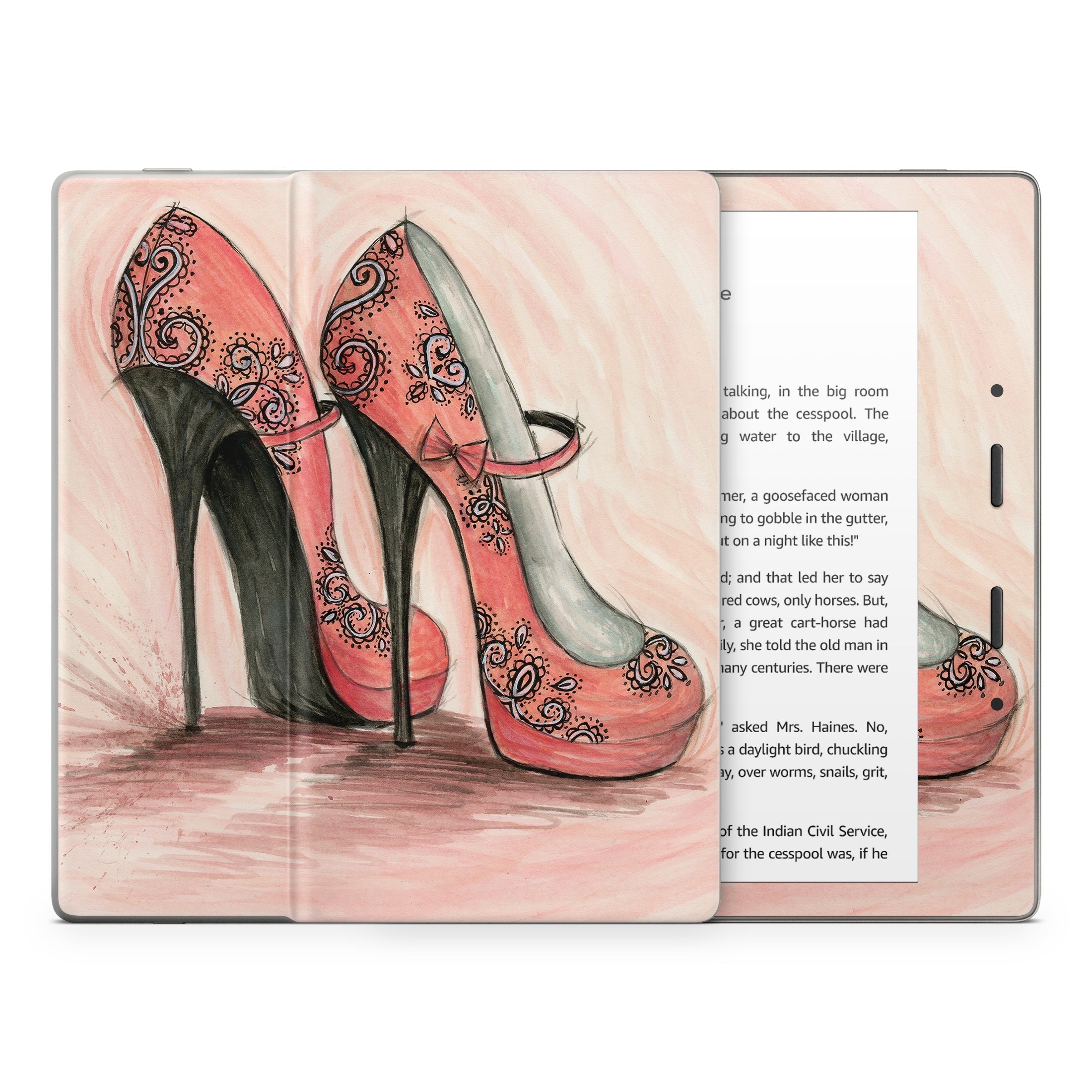 Coral Shoes - Amazon Kindle Skin
