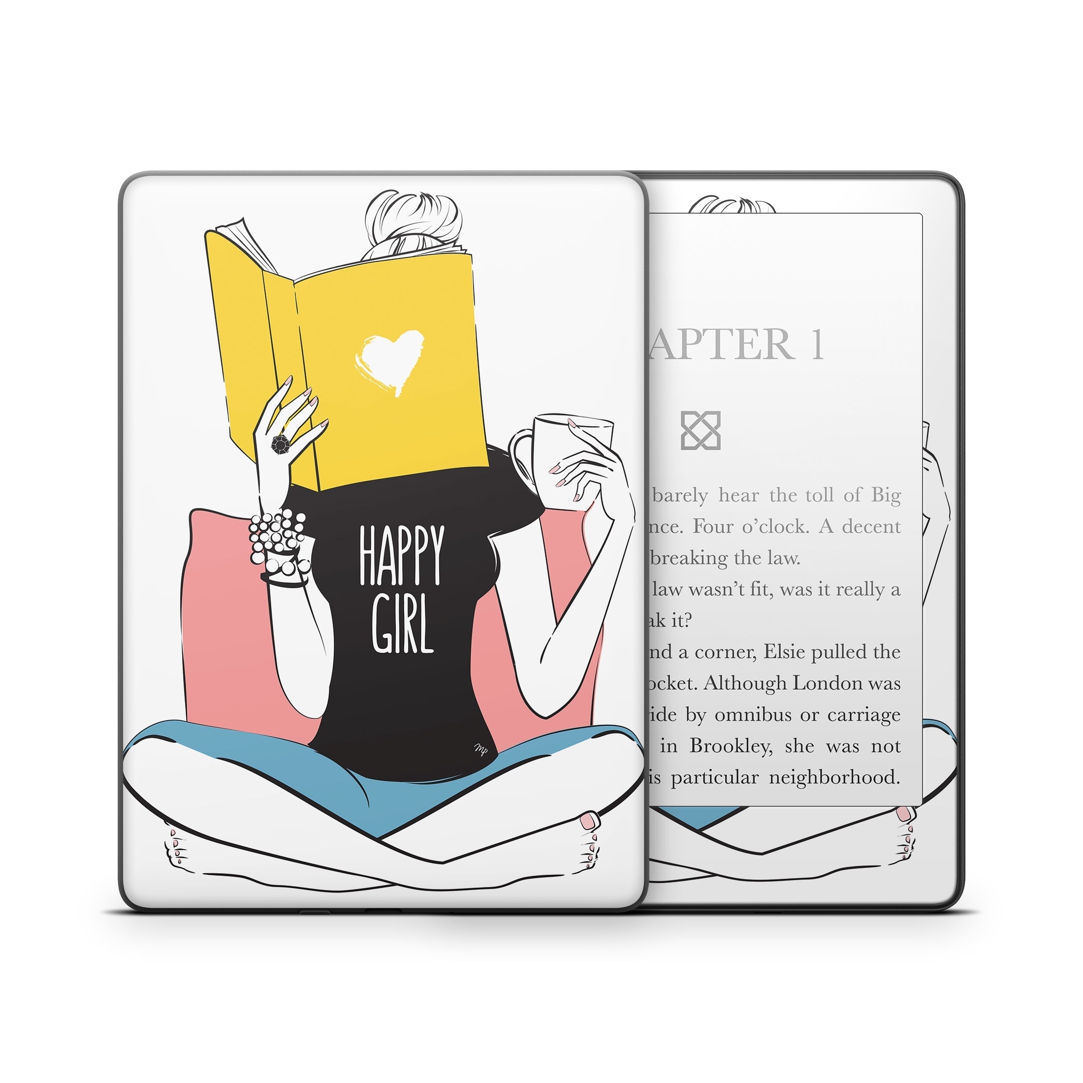 Happy Girl - Amazon Kindle Skin