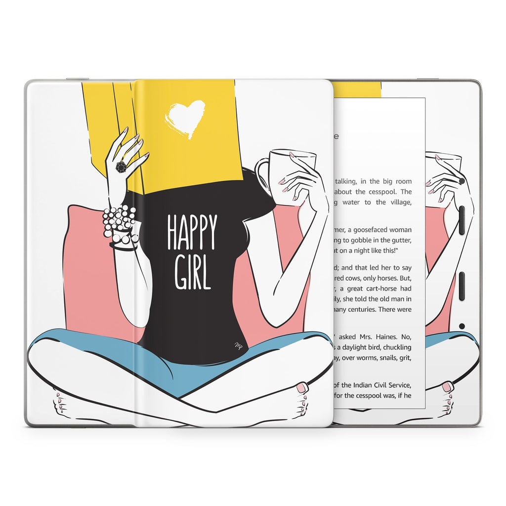 Happy Girl - Amazon Kindle Skin