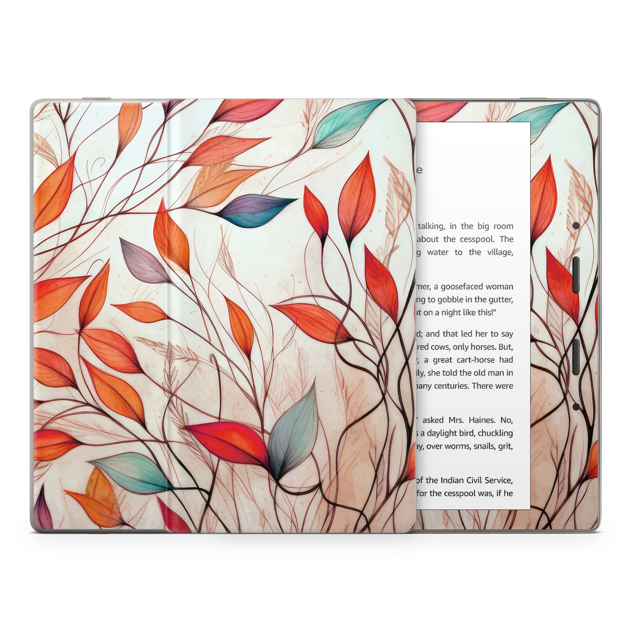 Leaf Sketches - Amazon Kindle Skin