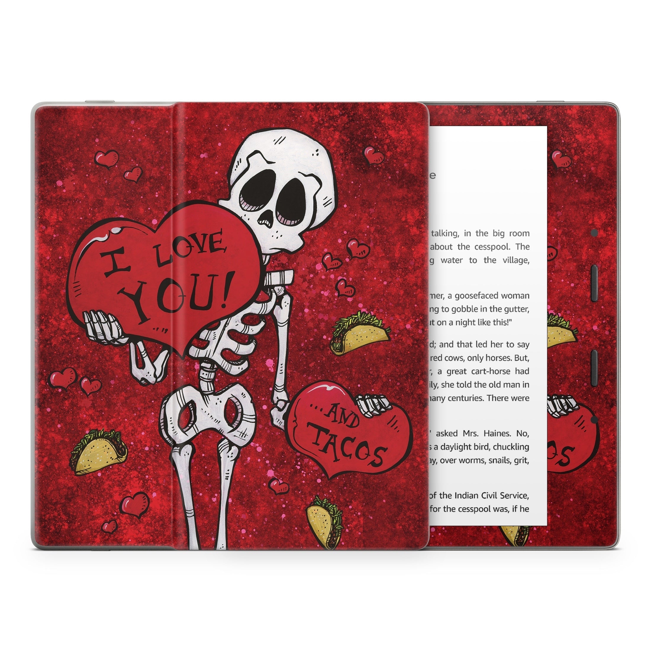 I Love You And Tacos - Amazon Kindle Skin