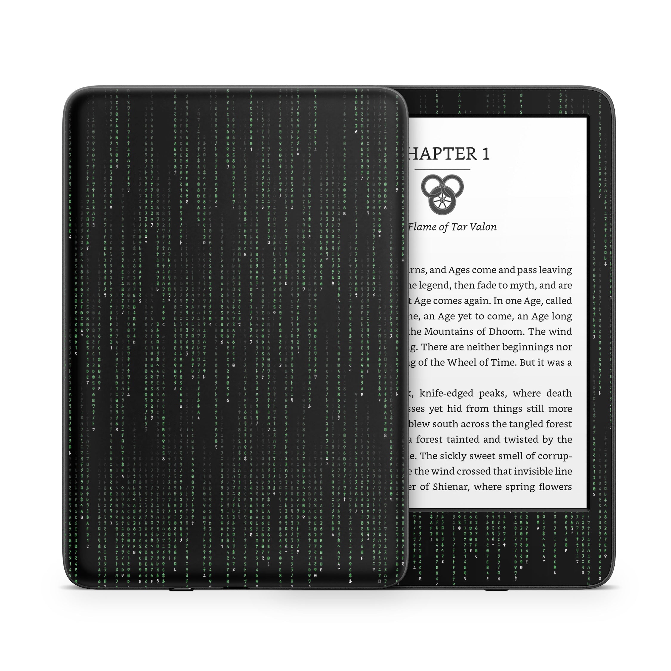 Matrix Style Code - Amazon Kindle Skin