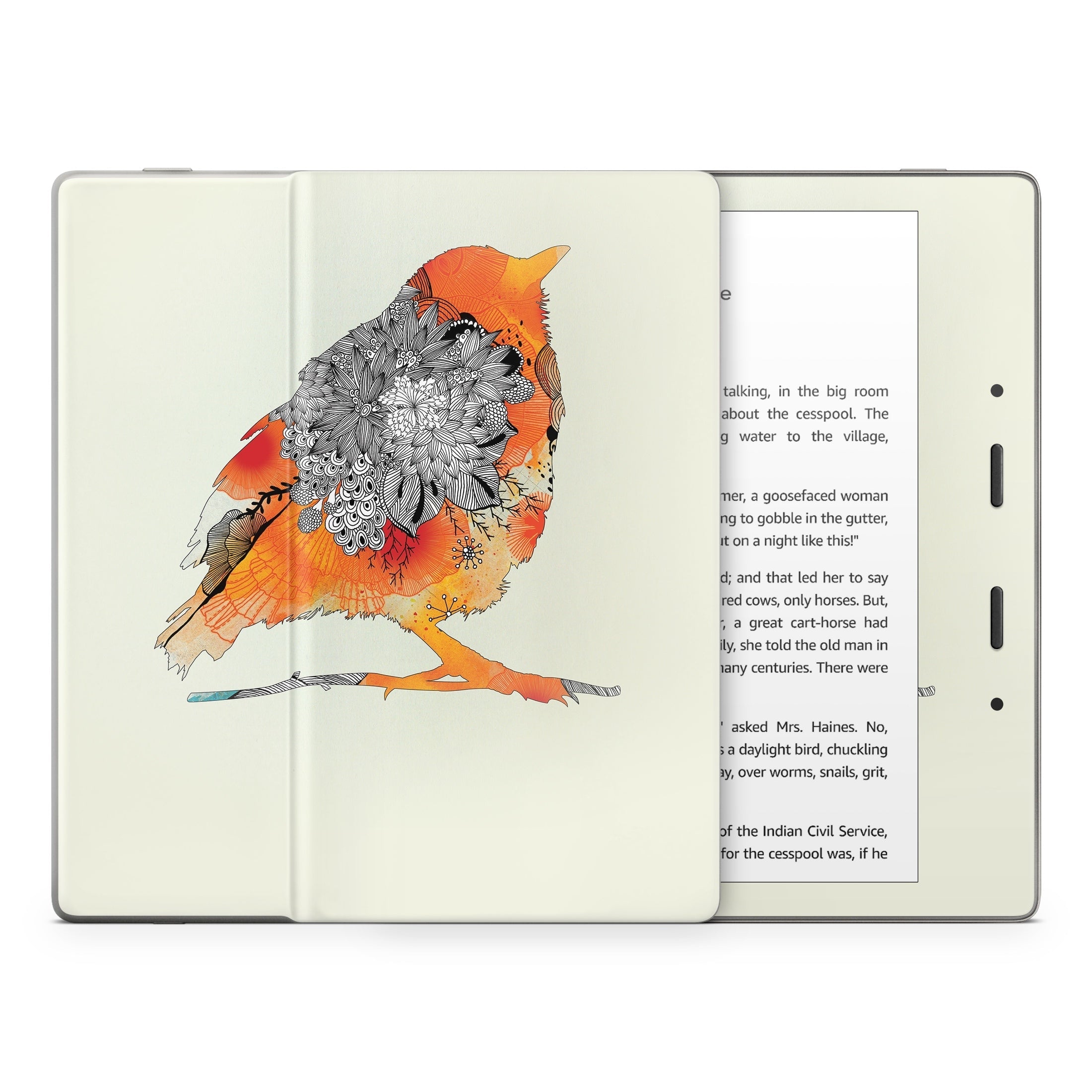 Orange Bird - Amazon Kindle Skin