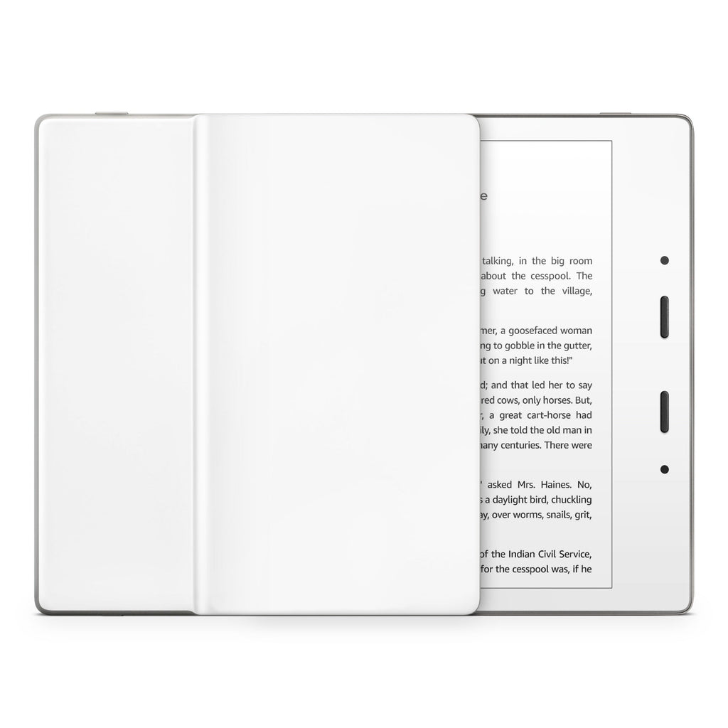 Solid State White - Amazon Kindle Skin