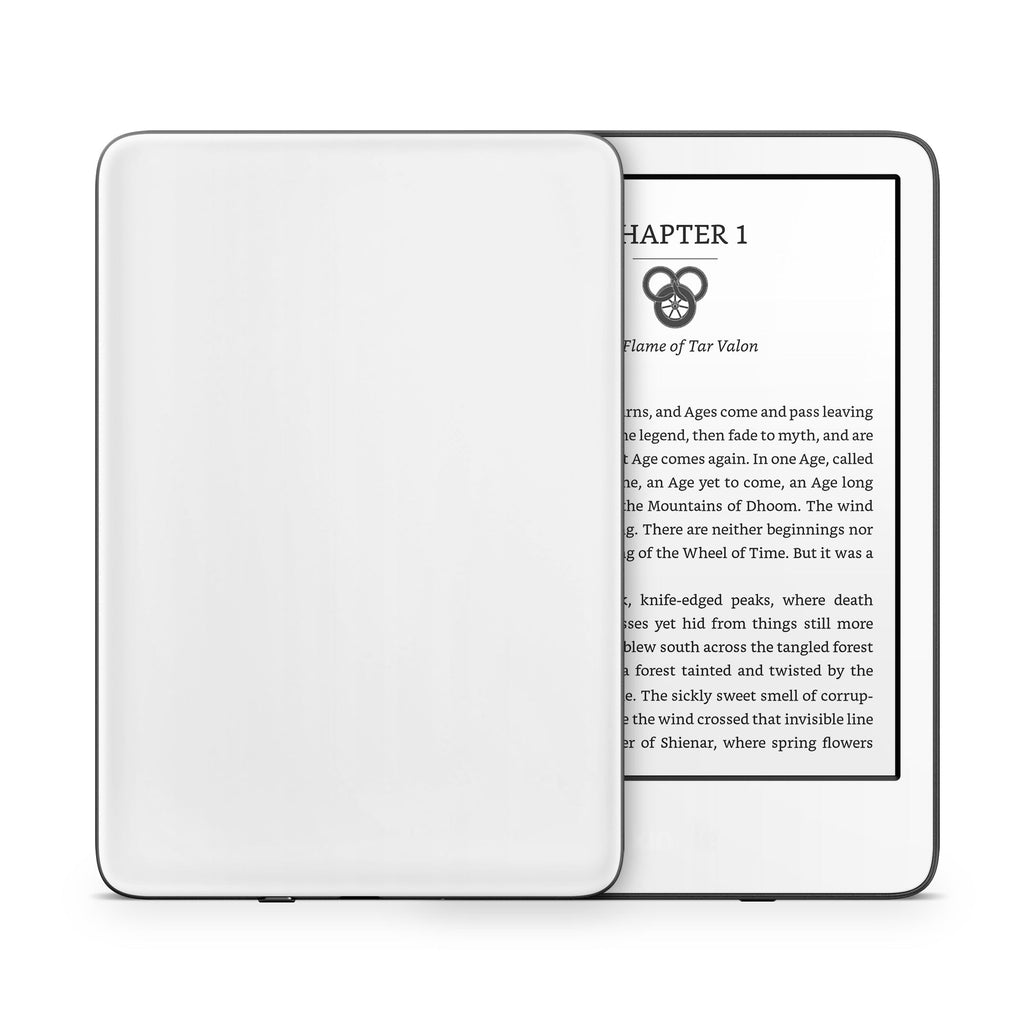 Solid State White - Amazon Kindle Skin