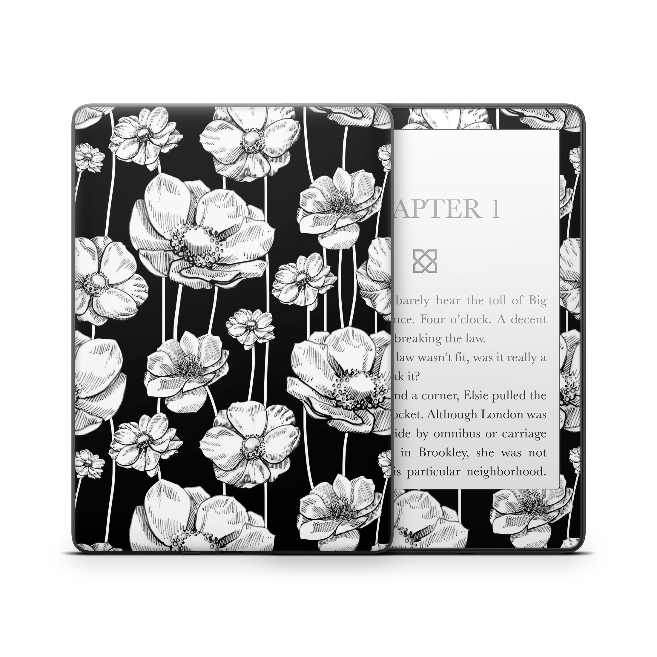 Striped Blooms - Amazon Kindle Skin