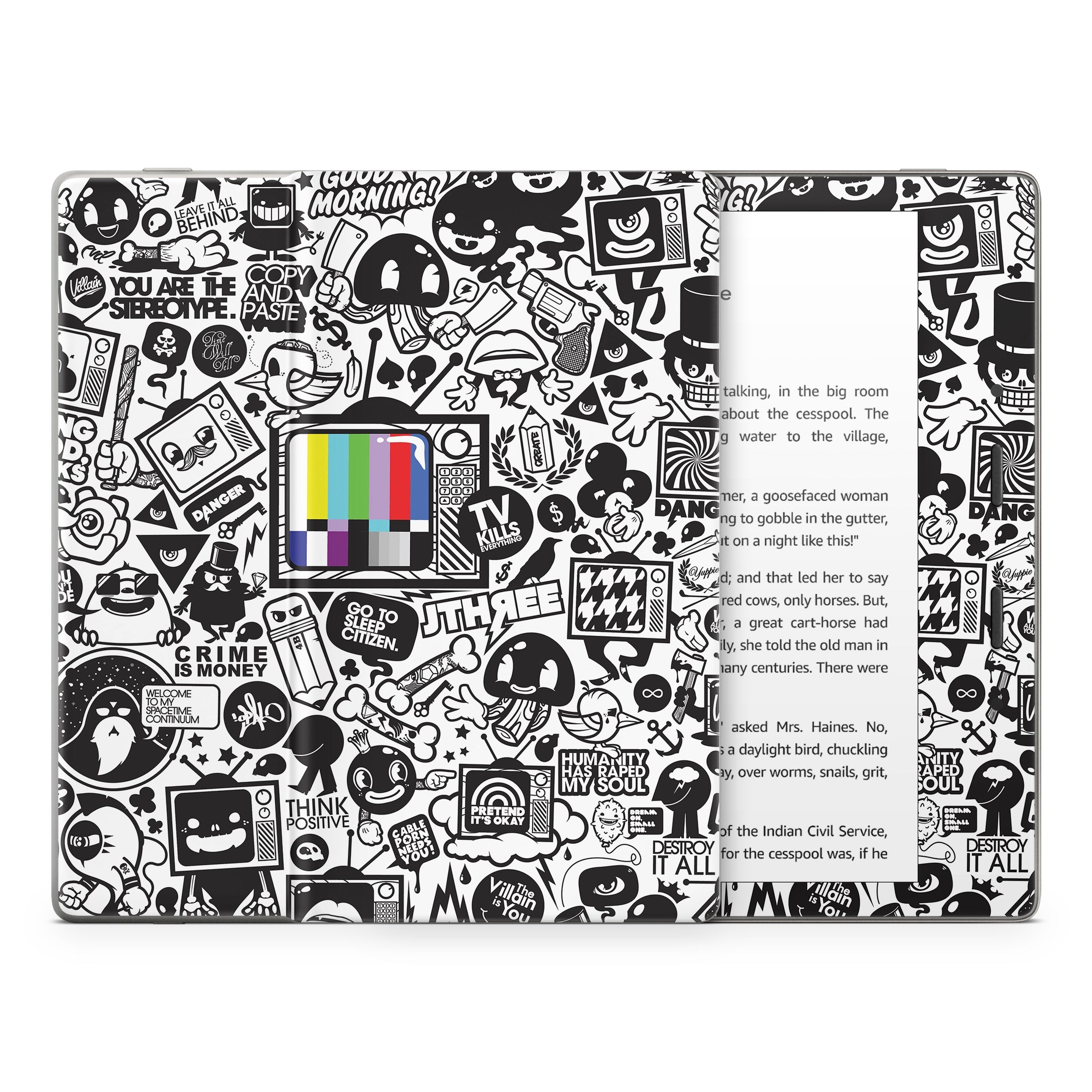 TV Kills Everything - Amazon Kindle Skin
