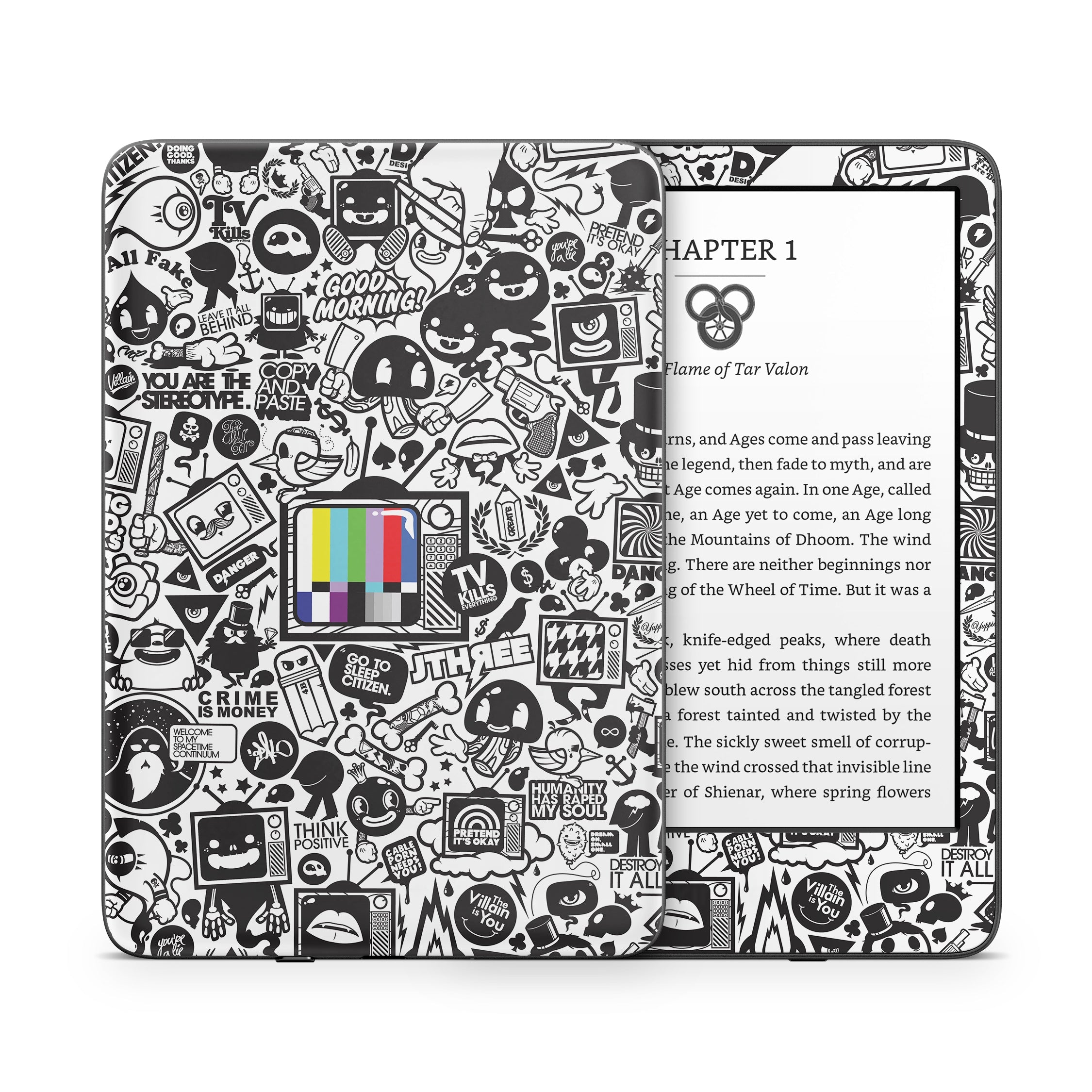 TV Kills Everything - Amazon Kindle Skin