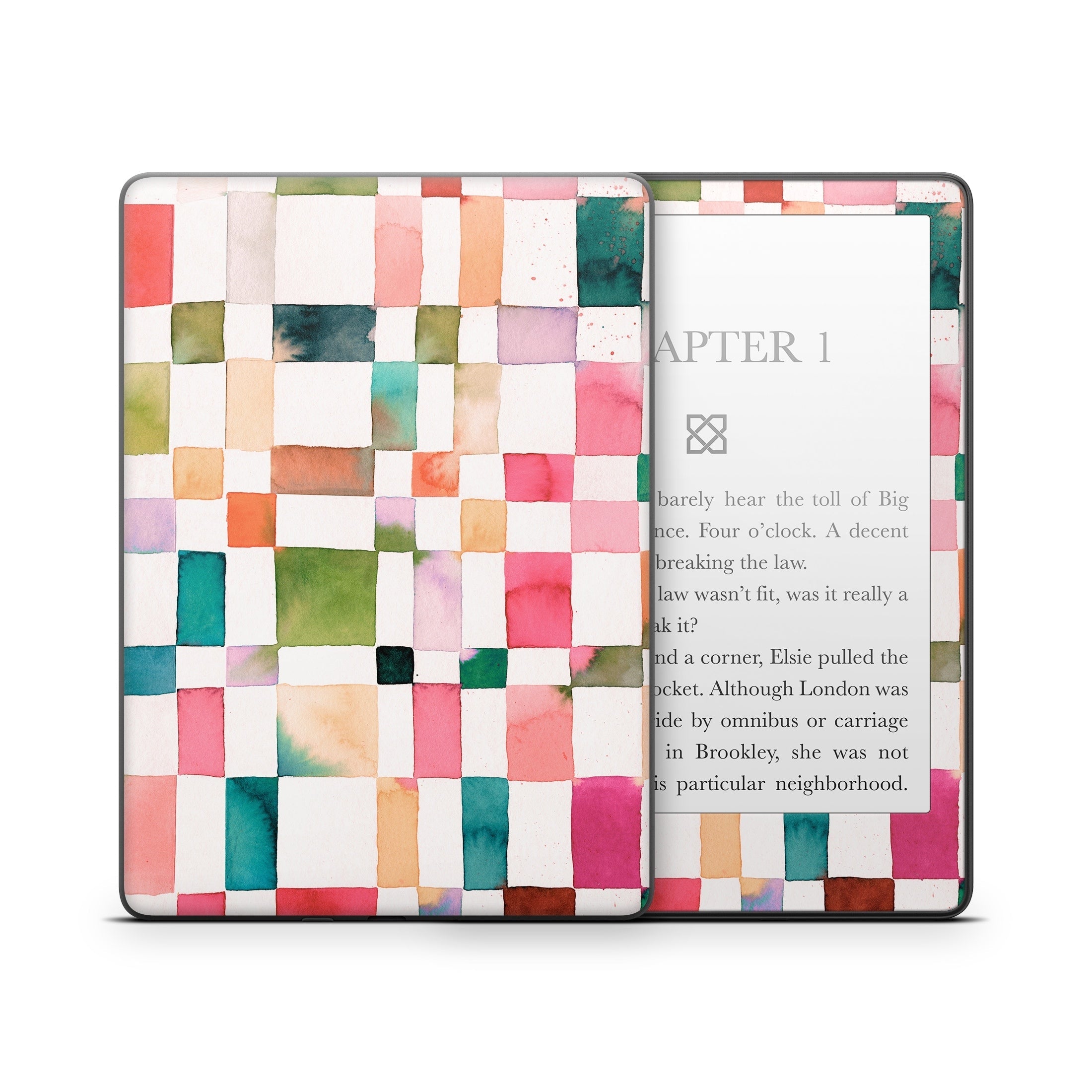 Watercolor Squares - Amazon Kindle Skin