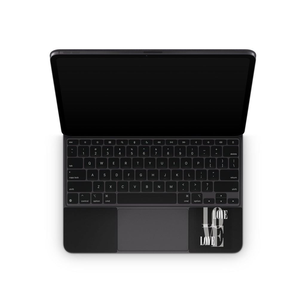 Black Love - Apple Magic Keyboard for iPad Skin
