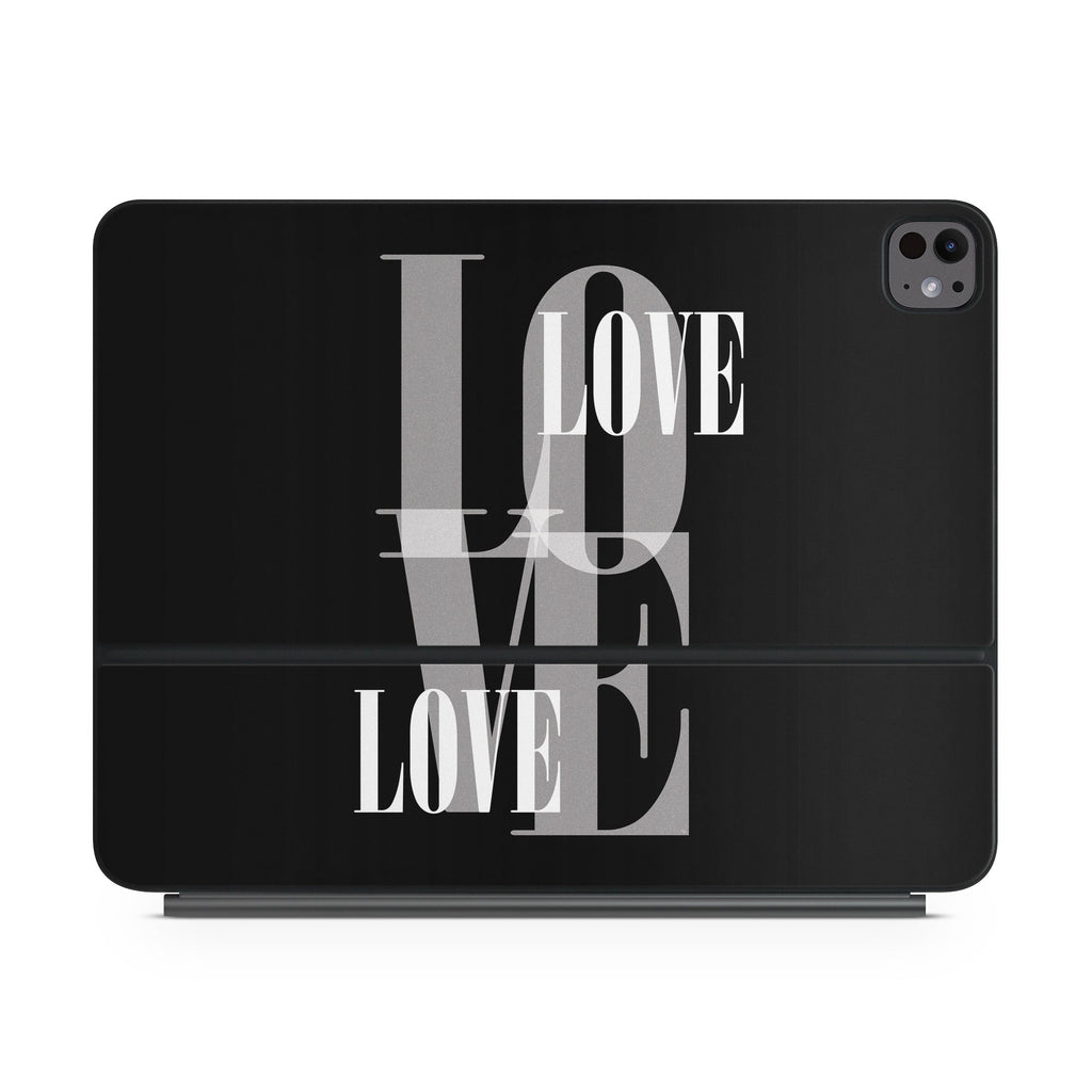 Black Love - Apple Magic Keyboard for iPad Skin