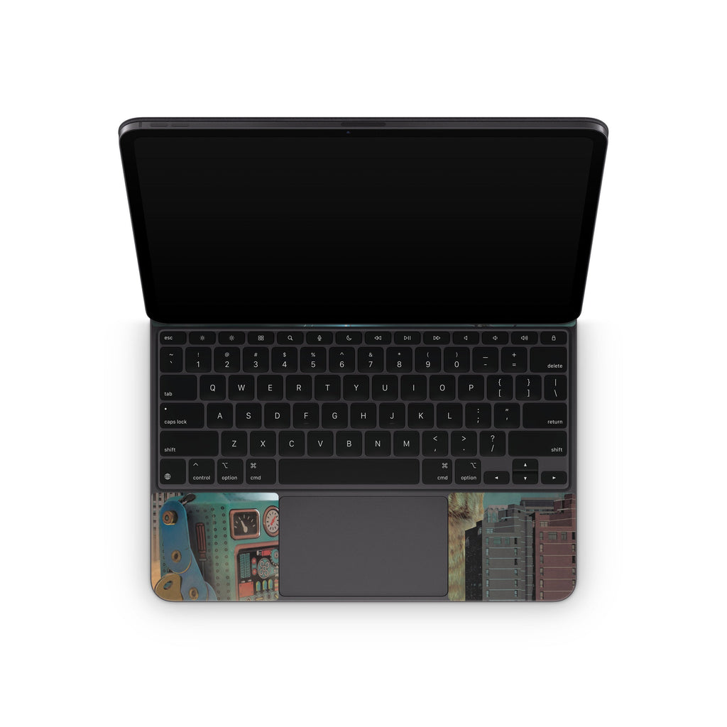 Catzilla Vs Robot - Apple Magic Keyboard for iPad Skin