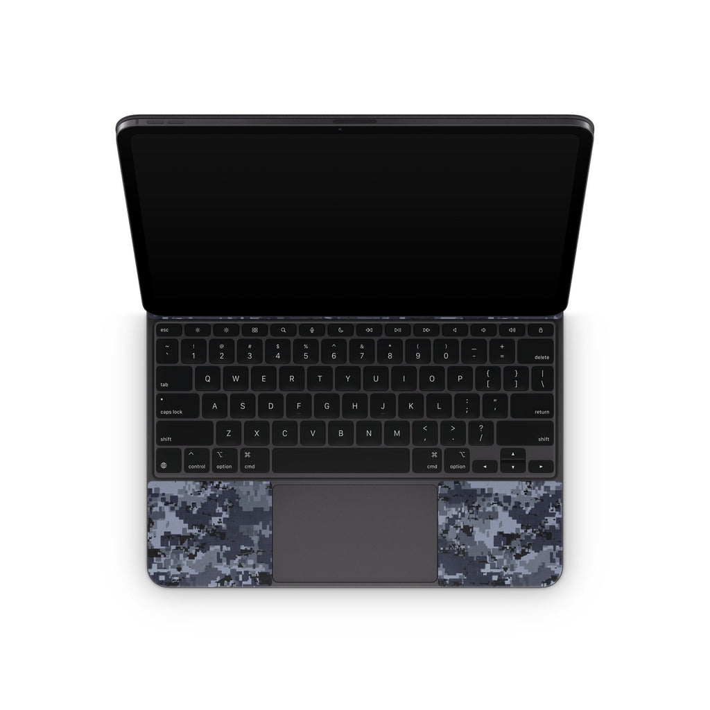 Digital Navy Camo - Apple Magic Keyboard for iPad Skin