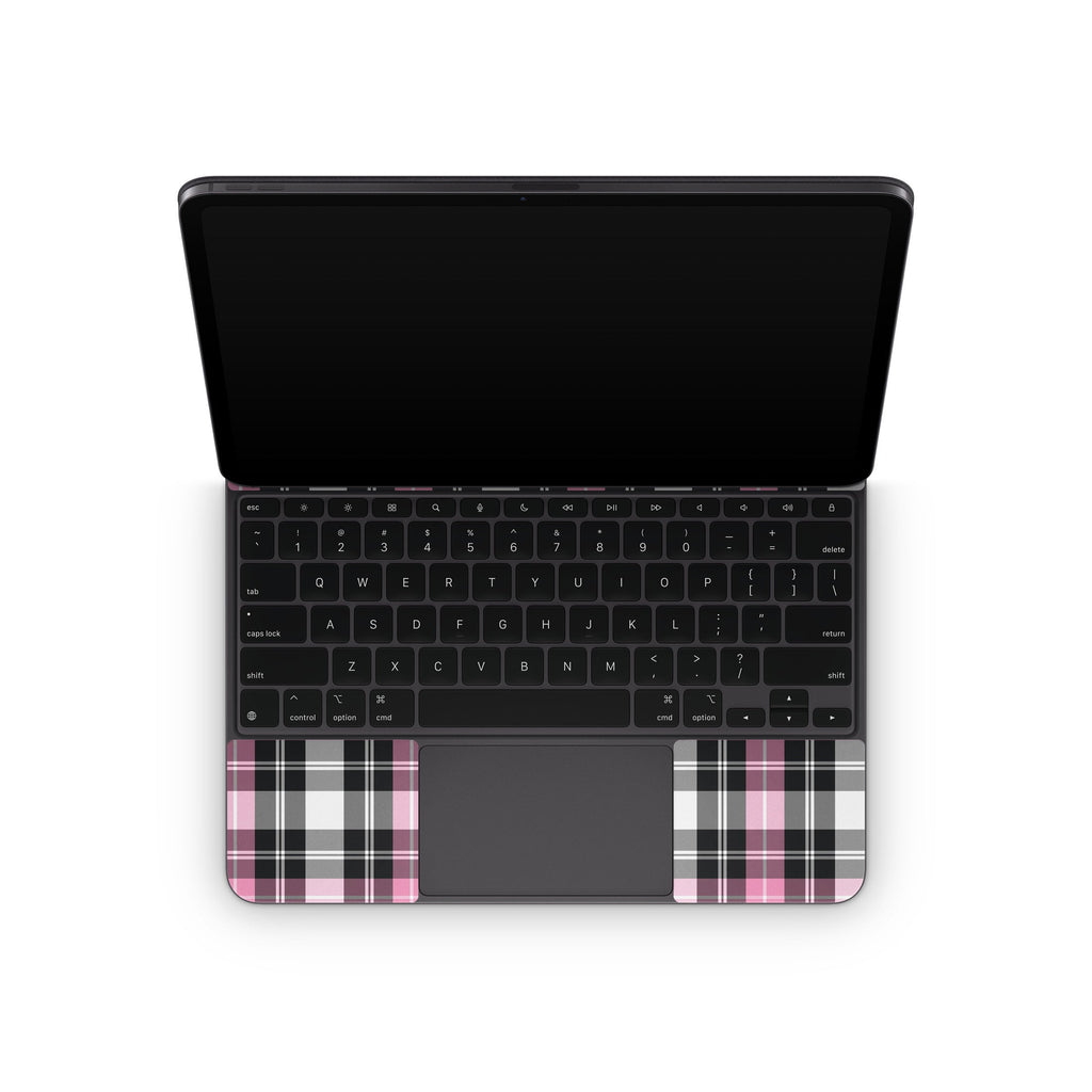 Pink Plaid - Apple Magic Keyboard for iPad Skin