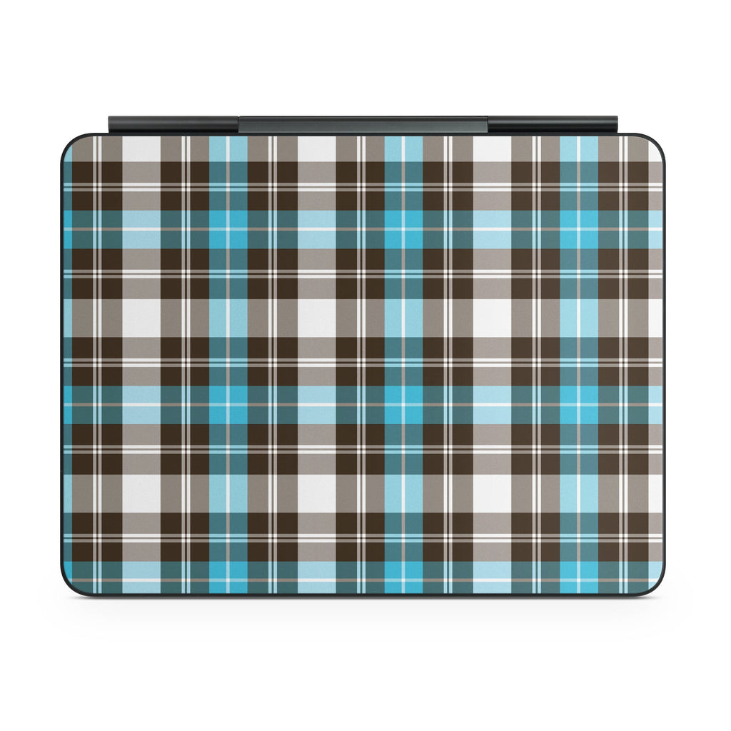 Turquoise Plaid - Apple Magic Keyboard for iPad Skin