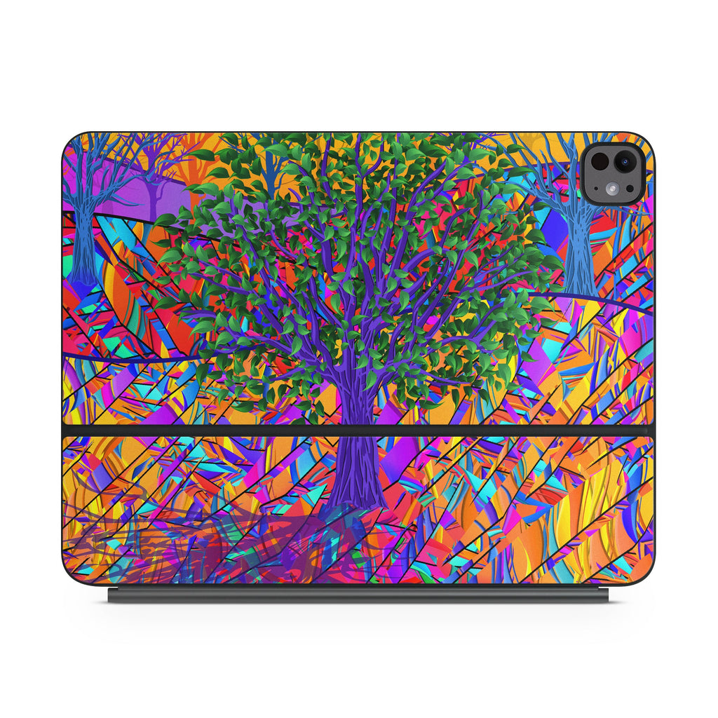 Stained Glass Tree - Apple Magic Keyboard for iPad Skin