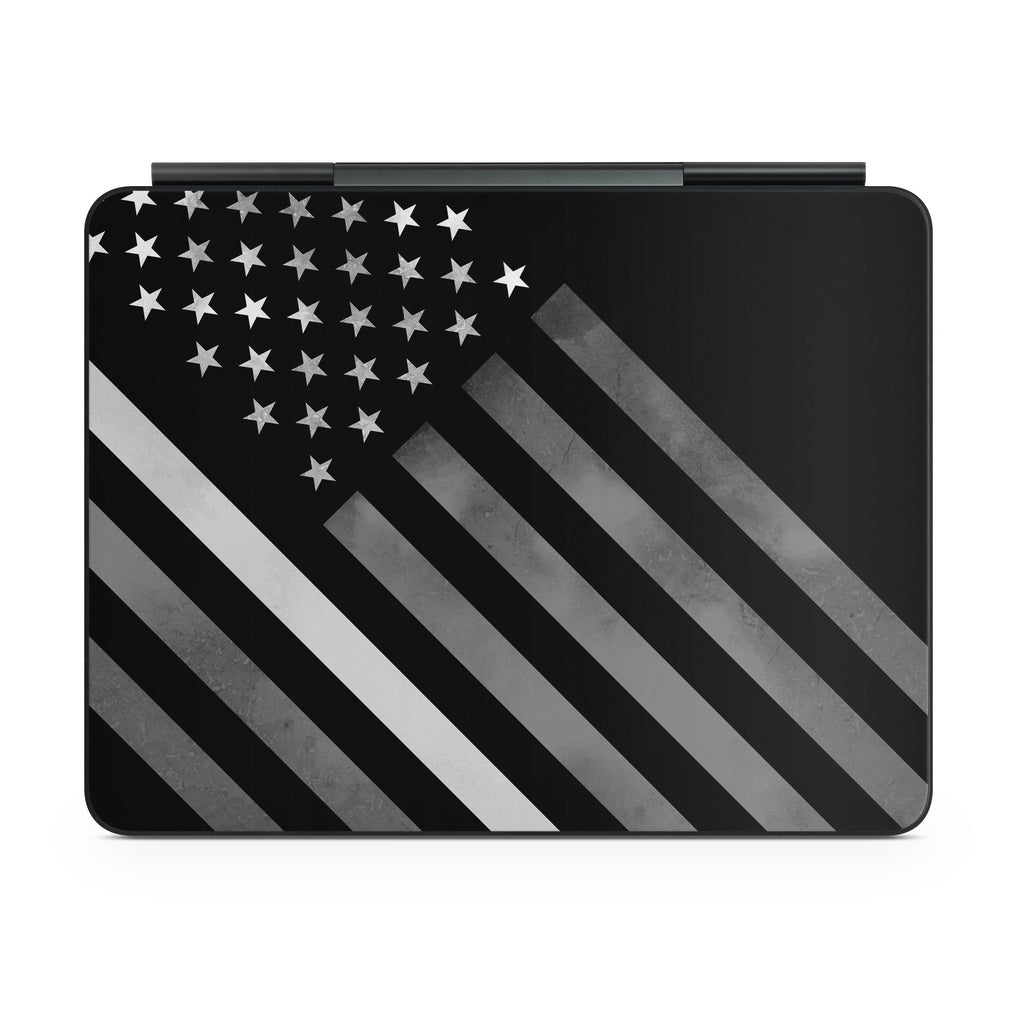 Thin White Line Hero - Apple Magic Keyboard for iPad Skin