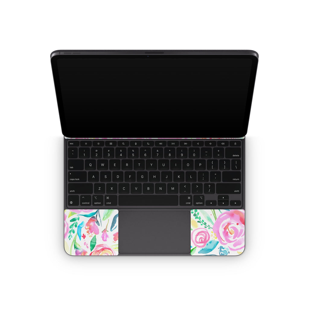 Watercolor Roses - Apple Magic Keyboard for iPad Skin